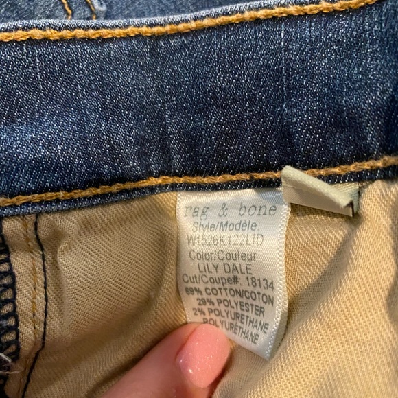 NWT rag & bone Capris distressed jeans 24 - Picture 7 of 9